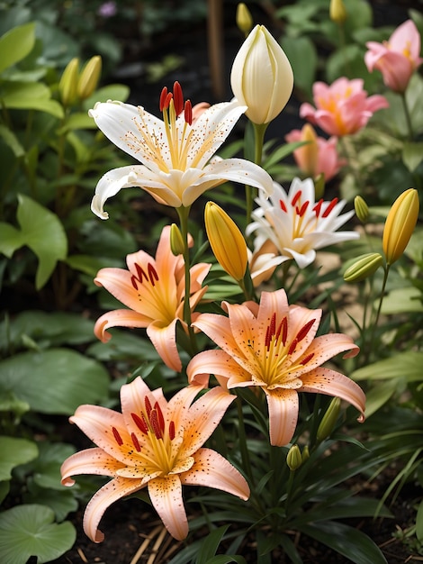 Lilienblume im Garten