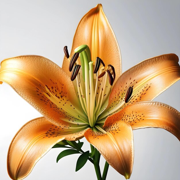 Lilium spp estilo minimalista hiper realista hiper detalhado