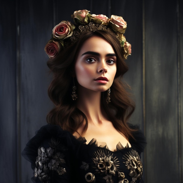 Foto lily collins, a deusa da escuridade