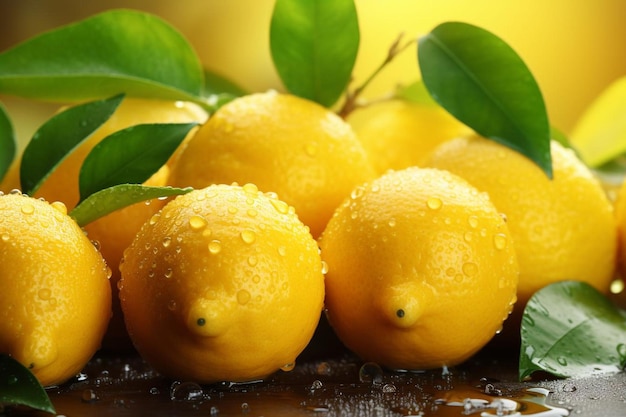 Limão Citrus Refrescante Explosão de sabor Melhor fotografia de imagem de limão