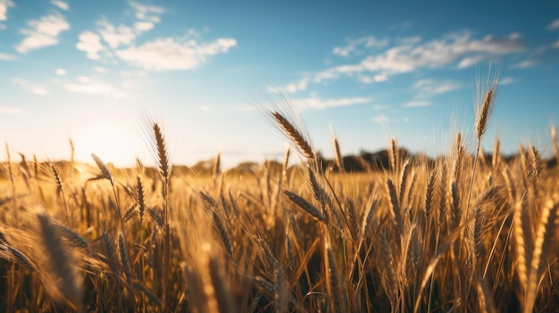 El límite de un campo de trigo