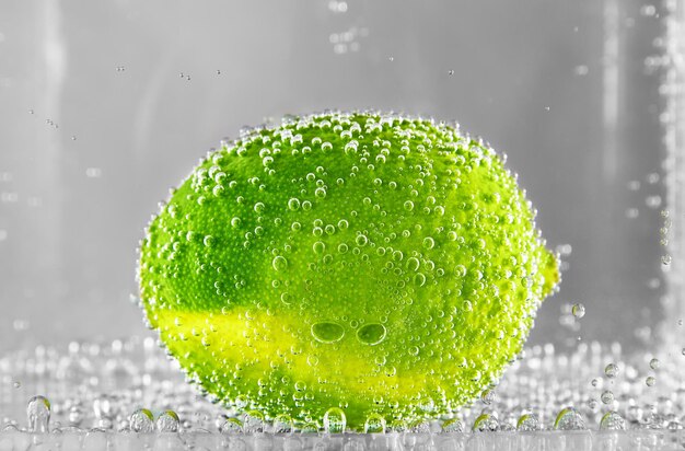 Limón Citrus en agua. elemento de diseño