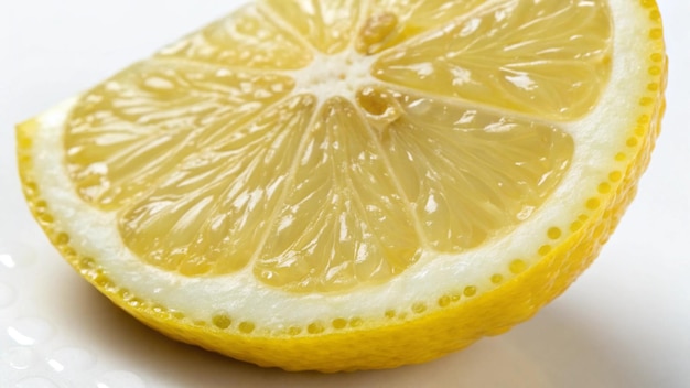un limón se corta por la mitad y se muestra en la imagen