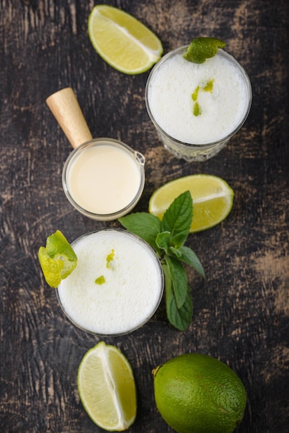 Limonada blanca brasileña o limeade