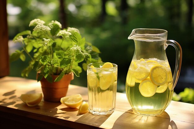 Limonada e Brisas de Verão Fotografia de imagens de limonada