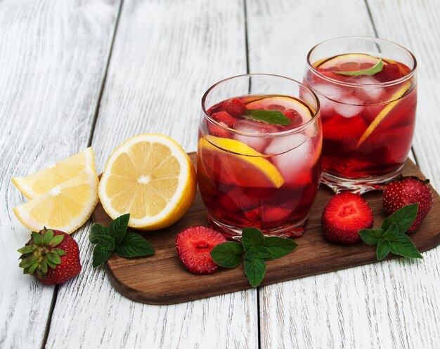 Limonada Con Fresas