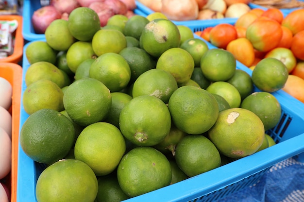 limones en la comida de la calle