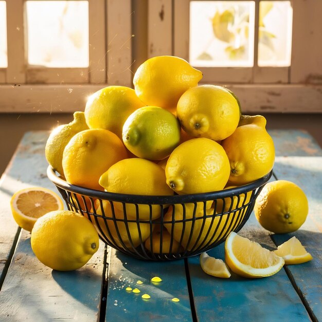 Foto limones frescos