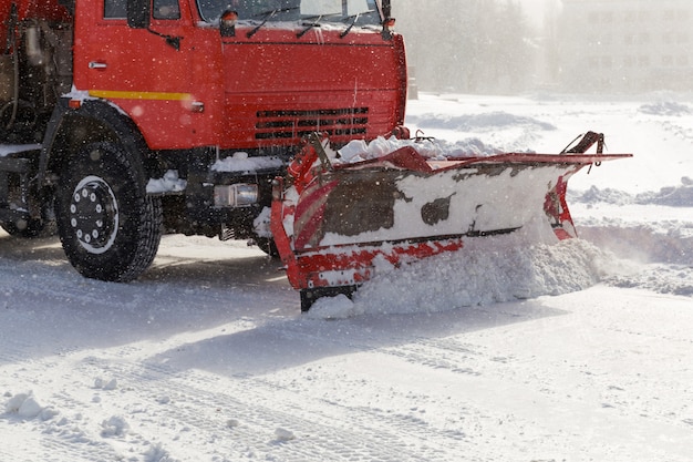 Limpa-neve no trabalho