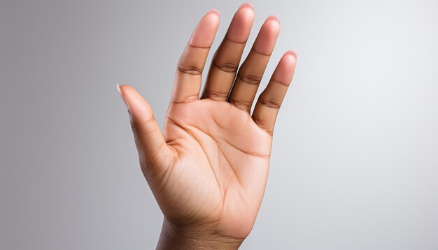 Foto las uñas limpias y cuidadas simbolizan la elegancia y la higiene en la belleza generada por la ia