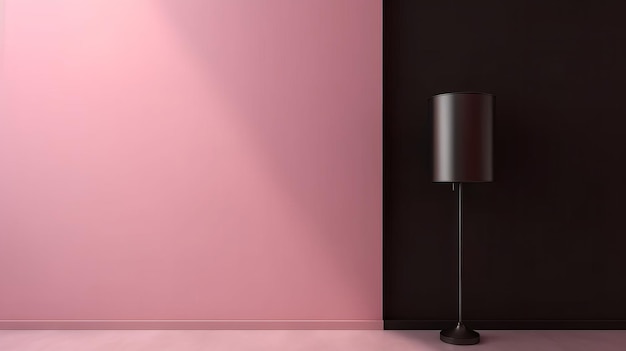Limpie el divisor de color rosa claro con un claroscuro desorientador Bien organizado base para la introducción de cosas Recurso creativo Generado por IA