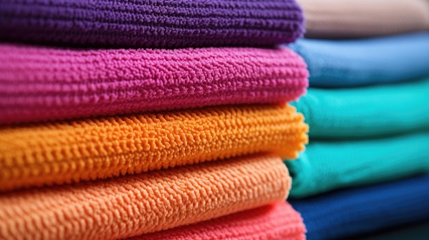 Limpieza colorida Clip de paños secos de microfibras para limpiar varias superficies Los colores vibrantes añaden un toque de limpieza a su hogar