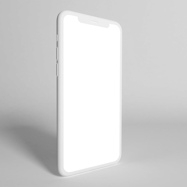 Limpo telefone 11 lado esquerdo isolado em fundo branco