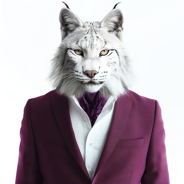 lince em um violeta elegante