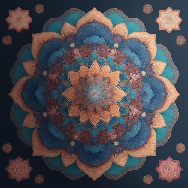 Linda arte de mandala