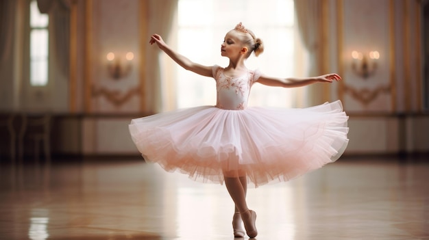 Fotos de Niña Linda Clase Estudio Ballet Niña Bailarina Tutú Rosa