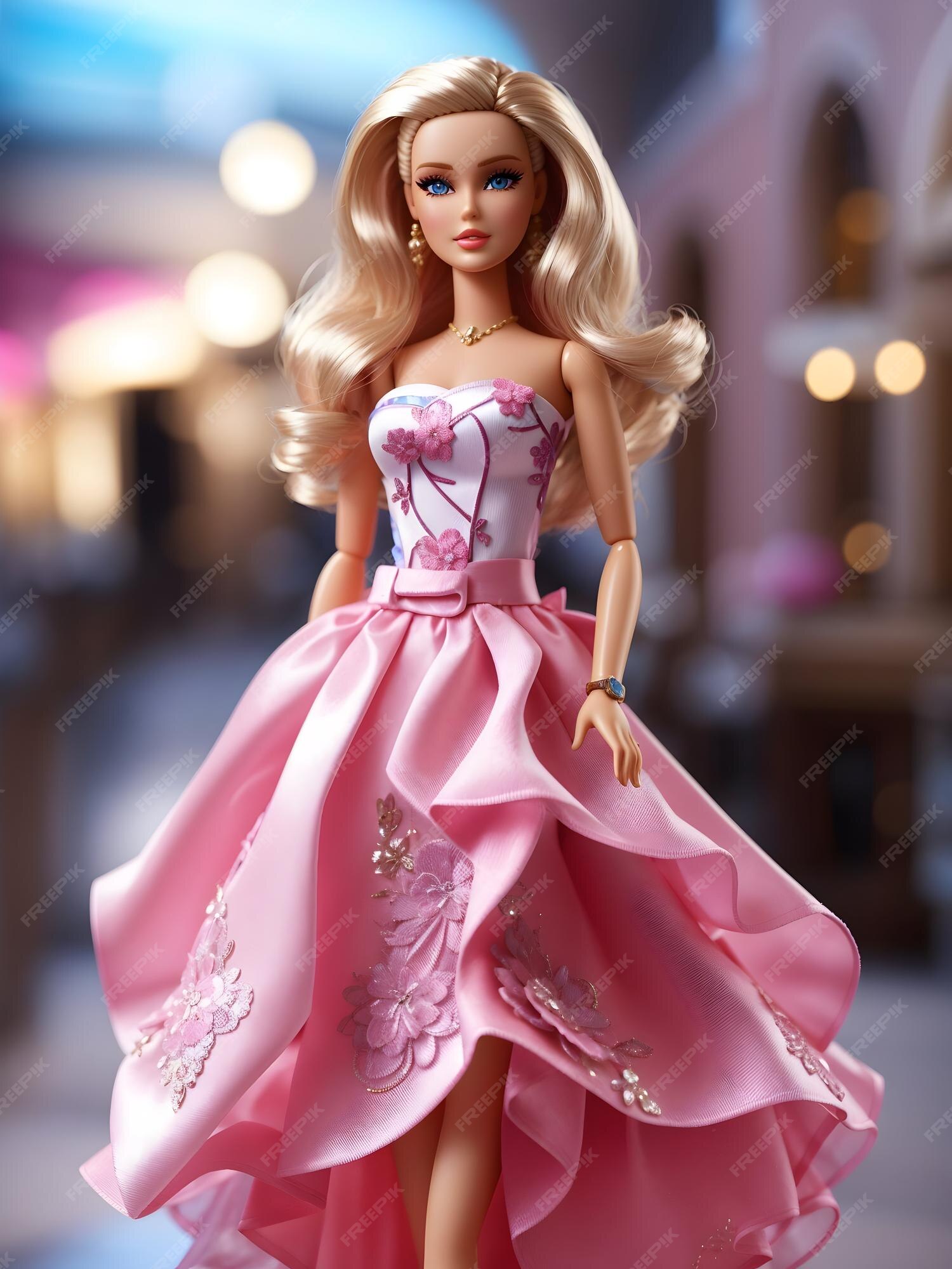 Linda boneca barbie com roupas da moda 3 barbie olhos azuis de