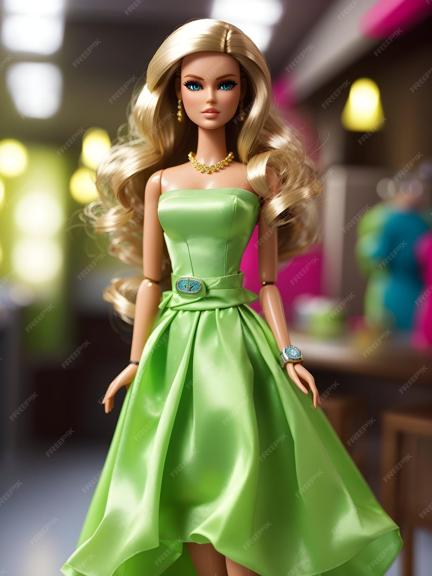 Linda boneca barbie com roupas da moda 3 barbie olhos azuis de