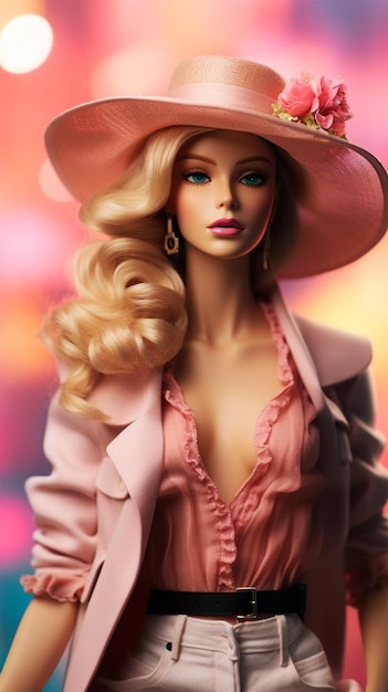Linda boneca Barbie