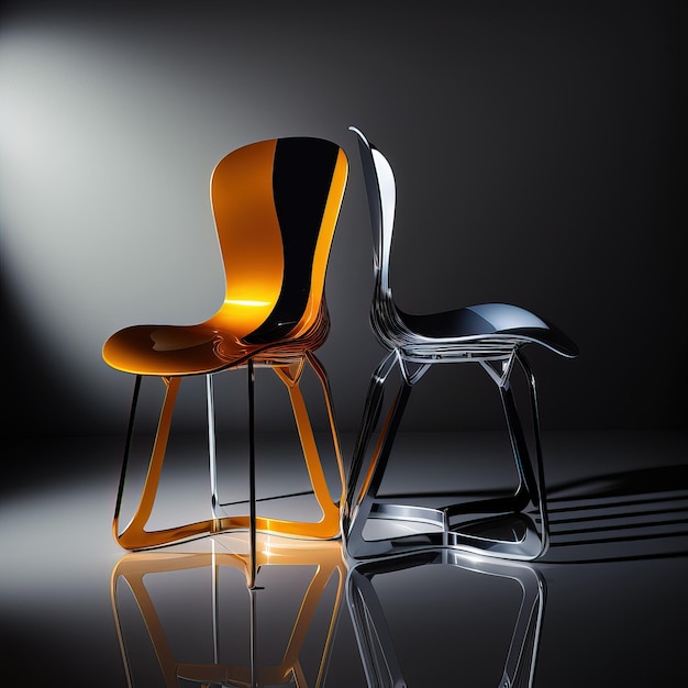 Linda cadeira de design Generative Ai
