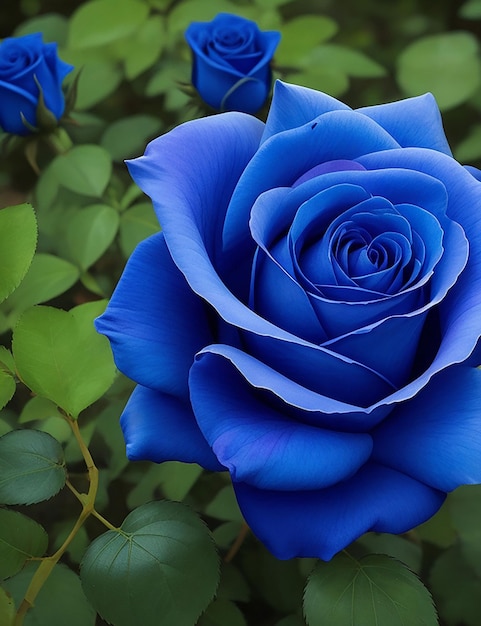 Foto linda cor azul tingida rosa na natureza gerada por ia