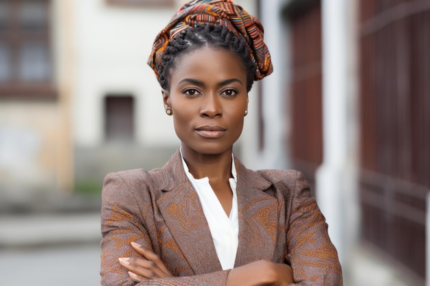 Linda empresária afro-americana