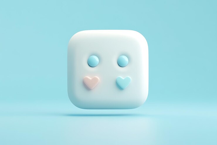 Una linda expresión simbólica con corazones y puntos