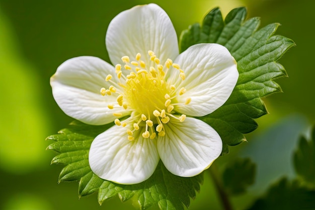 Linda flor de morango