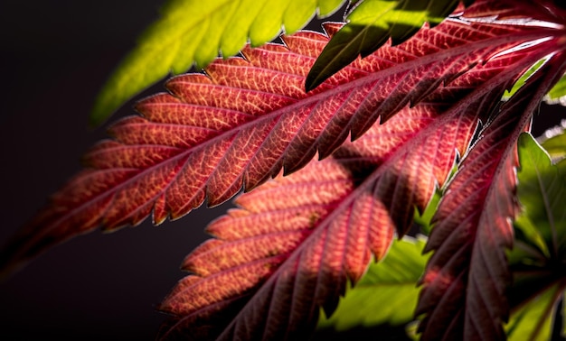 Linda folha de fundo de maconha