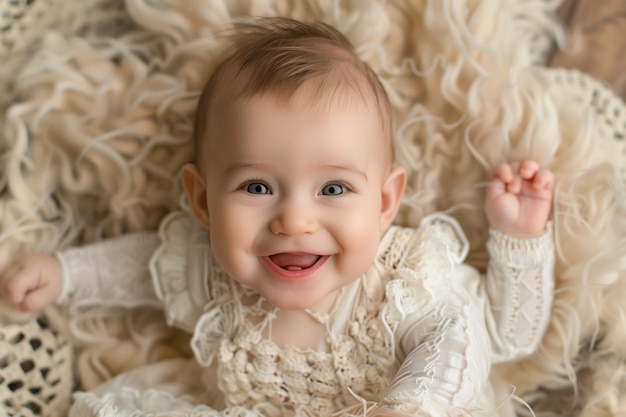 Una linda foto de bebé con IA generativa