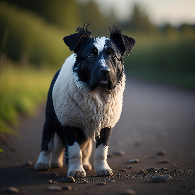 Linda foto de cachorro em fundo incrível