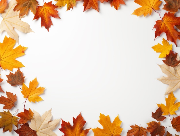 Linda fotografia decorativa de folhas de outono