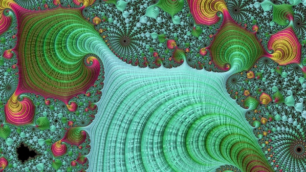 Linda ilustração de design de arte Fractal colorido fundo de textura