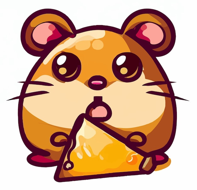 Foto linda ilustração de hamster