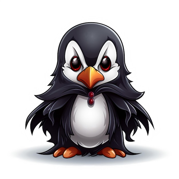 La linda mascota del pingüino vampiro