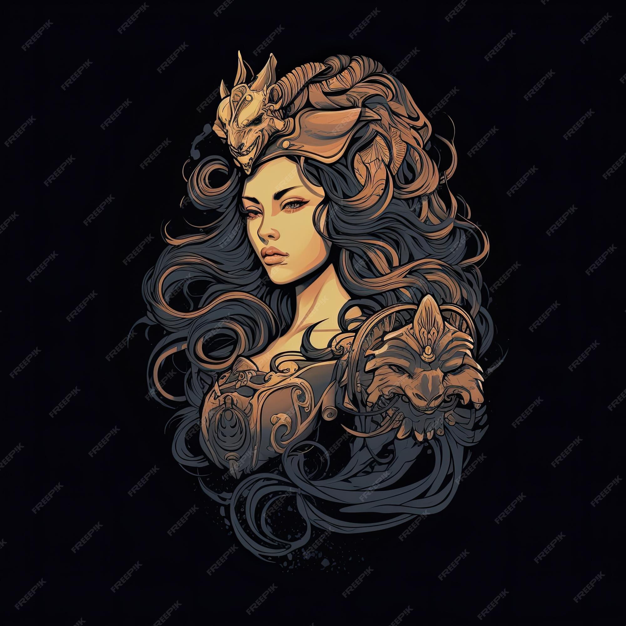 Tattoo rainha  Tattoos, Portrait tattoo, Line art vector