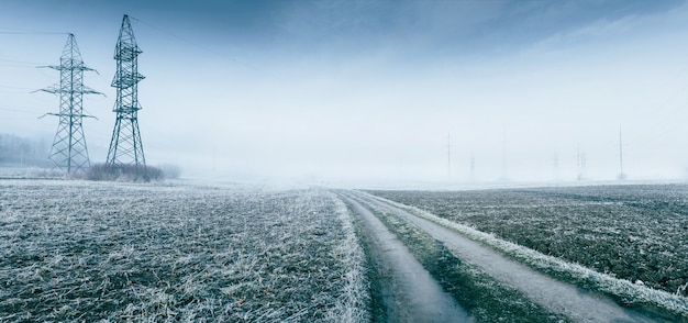 Linda paisagem de inverno