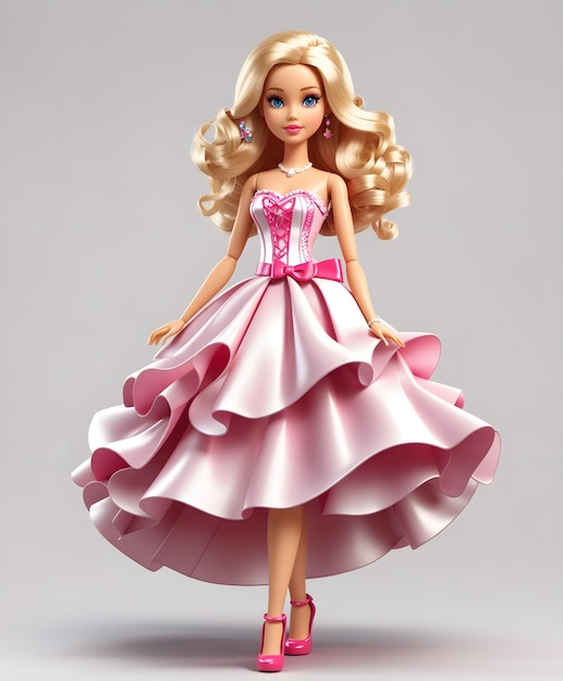 linda personagem de desenho animado feminino barbie