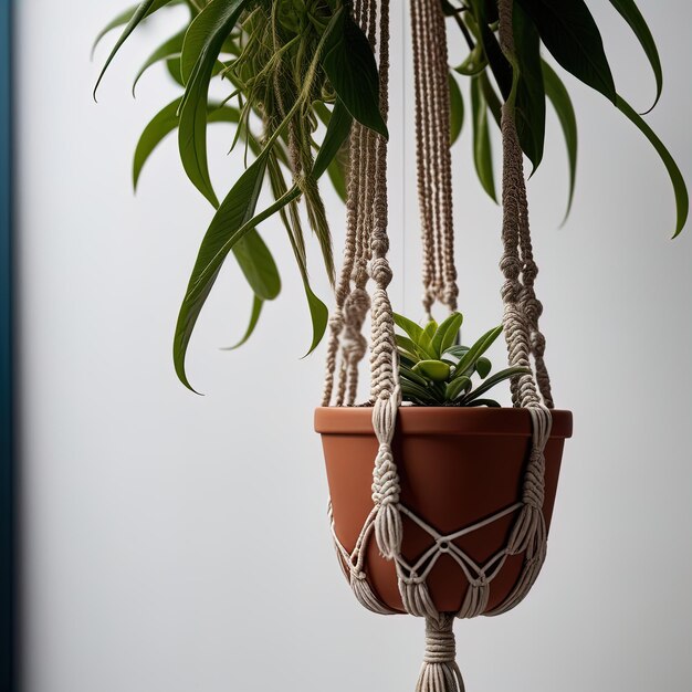 linda planta verde em vaso em uma mesa brancabela planta em vaso em uma cadeira em um fundo branco