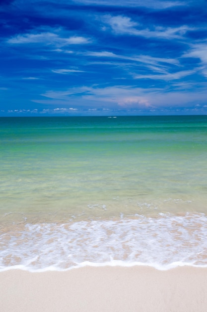 linda praia e mar tropical