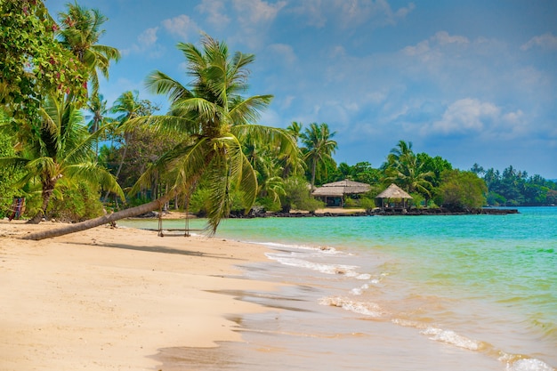 Linda praia na ilha