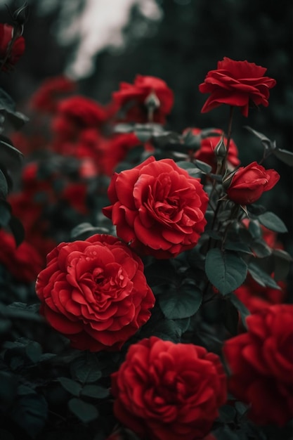 linda rosa vermelha