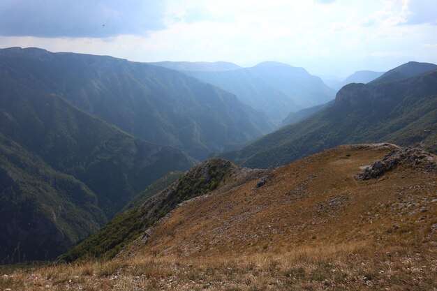 Linda vista das montanhas