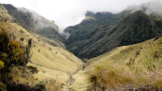 Linda vista do Monte Merbabu