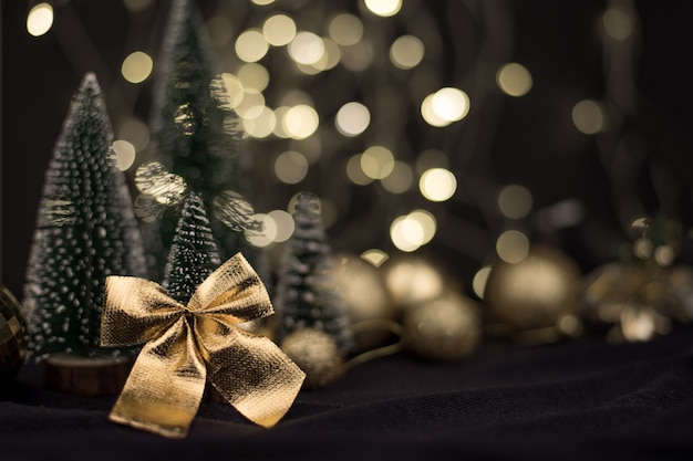 Lindas decorações de natal na mesa