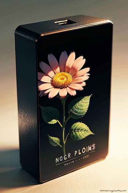 Foto lindas flores em vasos closeup fundo simples capa de cartaz papel de parede design de publicidade