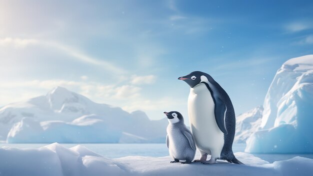 Lindas fotos de pingüinos en la Antártida