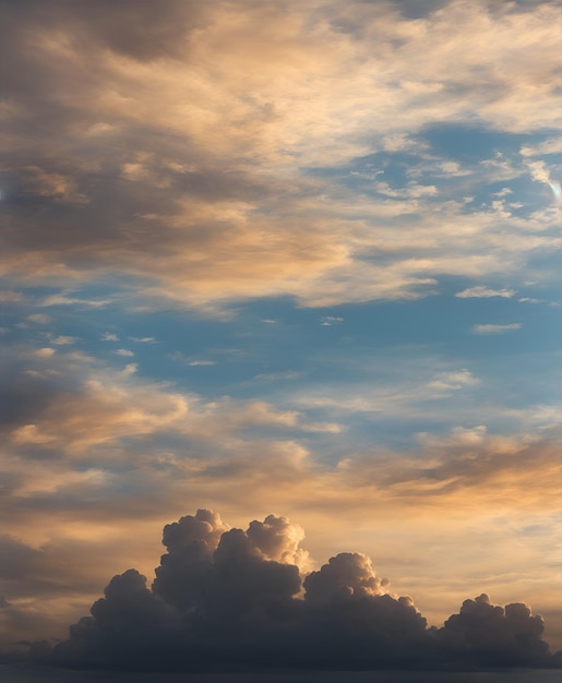 Lindas nuvens no céu