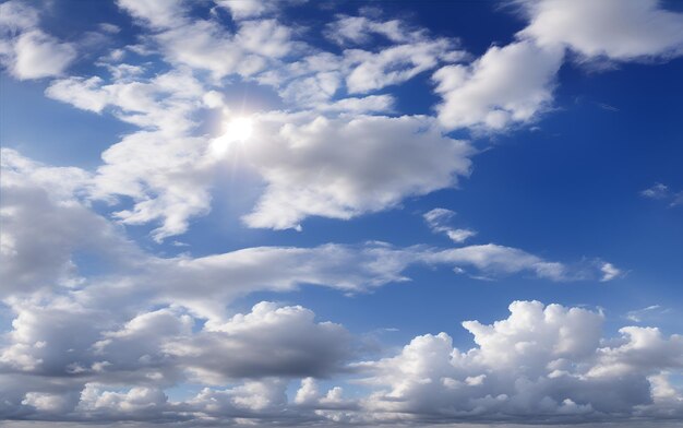 Lindas nuvens no céu