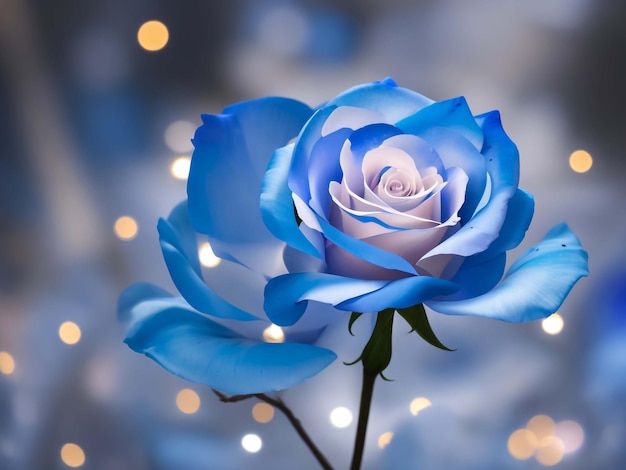 Lindas rosas azuis